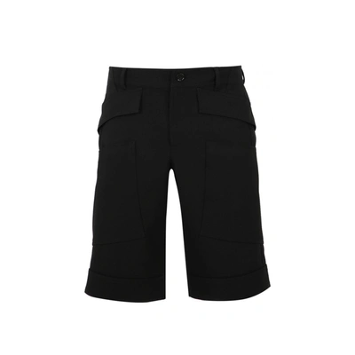 Shop Burberry Wool Bermuda Shorts In Black