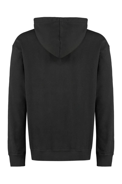 Shop Isabel Marant Matte Logo Detail Cotton Sweatshirt In Black