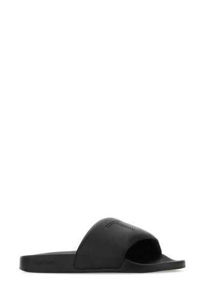 Shop Tom Ford Slippers In Black