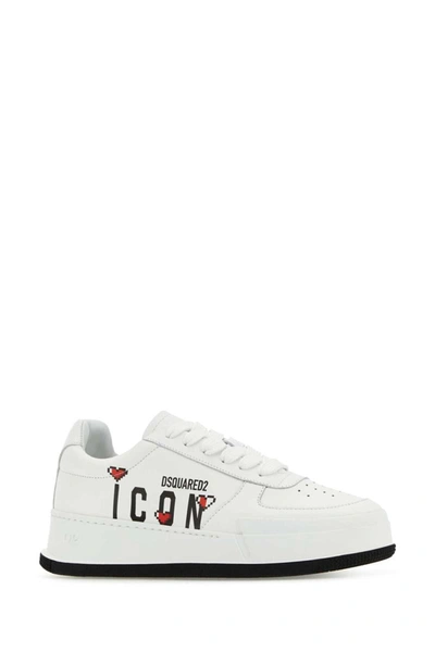 Shop Dsquared2 Dsquared Sneakers In White