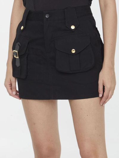 Shop Dolce & Gabbana Cargo Miniskirt In Black