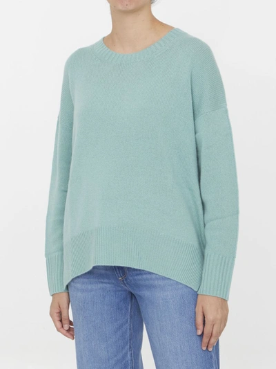 Shop Allude Cashmere Jumper In Green