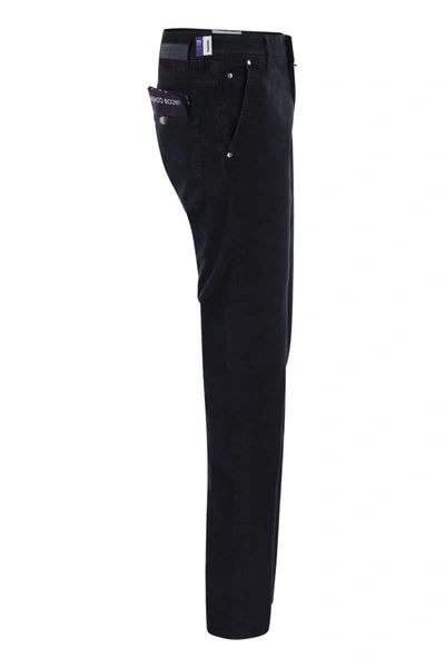 Shop Jacob Cohen Lenny - Slim 5-pocket Trousers In Blue