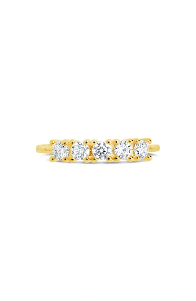 Shop Sterling Forever Rowan Cubic Zirconia Ring In Gold