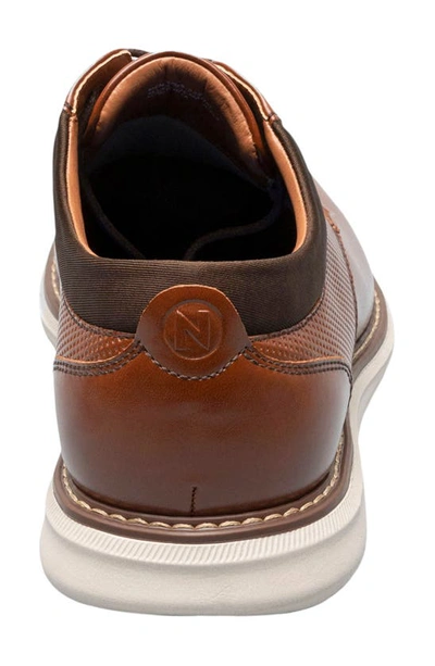 Shop Nunn Bush Chase Plain Toe Derby In Cognac Multi