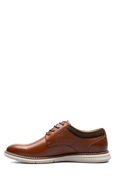 Shop Nunn Bush Chase Plain Toe Derby In Cognac Multi