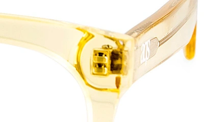 Aqs Theo 50mm Square Optical Frames In Honey