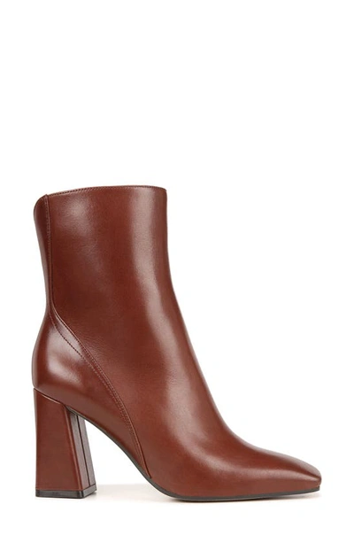 Shop 27 Edit Naturalizer Lexi Square Toe Bootie In Cappuccino Brown Leather