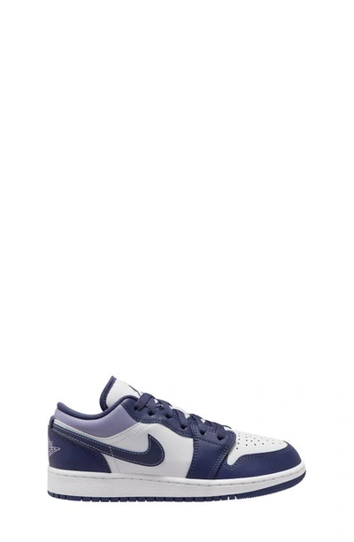 Shop Jordan Air  1 Low Sneaker In Purple/ Light Purple/ White