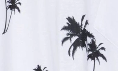 Go Couture Deep V-neck Boyfriend Tee In White/ Black Print