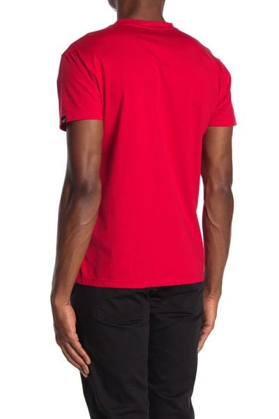 X-ray Short Sleeve Henley In Red
