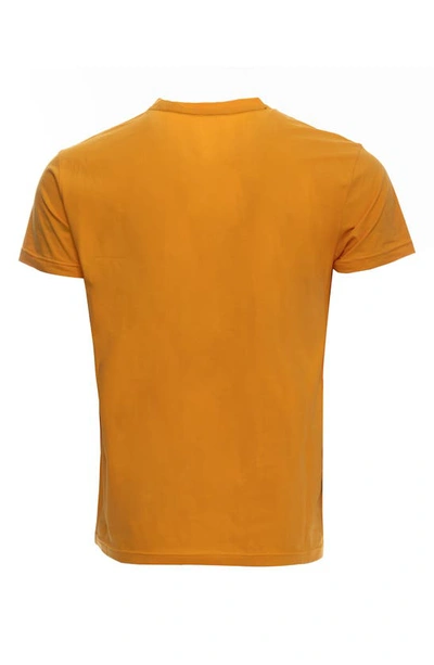 Shop X-ray Solid V-neck Flex T-shirt In Saffron