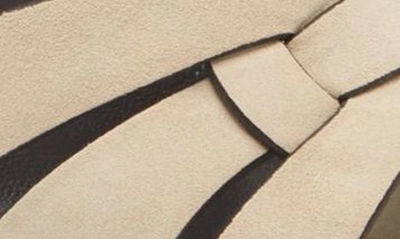 Saint Laurent Tribute Woven Suede Mules In Cream
