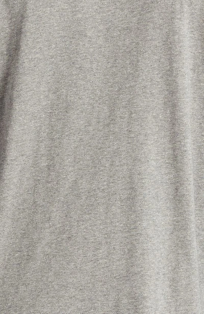Double Rl Logo Graphic T-shirt In Heather Grey