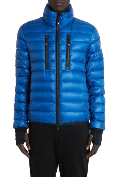 Shop Moncler Hers Short Down Jacket In Blue