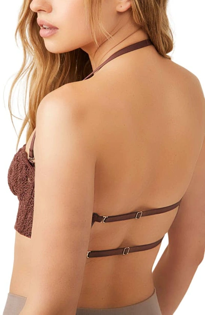 Shop Free People Madi Lace Bustier In Hickory