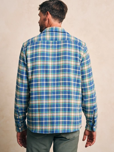 Shop Faherty The Surf Flannel Shirt In Landing Point Plaid