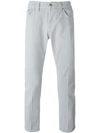 Dondup Straight Leg Trousers In Grey