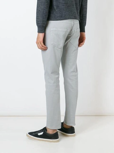 Shop Dondup Classic Slim Jeans In Grey