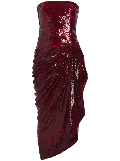 summer midi dress with split Loretta Floral Midi Dress Maroon / Large
