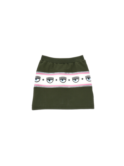 Shop Chiara Ferragni Maxilogomania Fleece Mini-skirt In Brindle