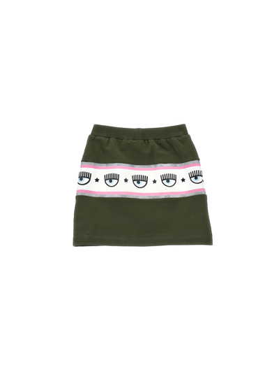 Shop Chiara Ferragni Maxilogomania Fleece Mini-skirt In Brindle