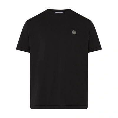 Shop Stone Island Short-sleeved T-shirt In Black