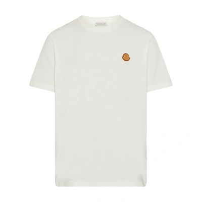Shop Moncler Short-sleeved T-shirt In Natural