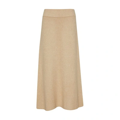 Shop Lisa Yang Kael Cashmere Skirt In Sand_boucle