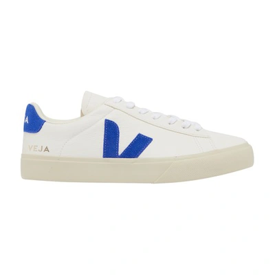 Shop Veja Campo Low Top Sneakers In Extra_white_paros