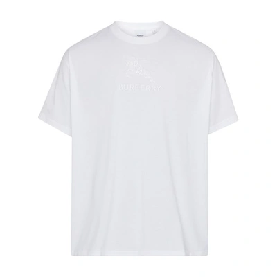 Shop Burberry Tempah Logo T-shirt In White
