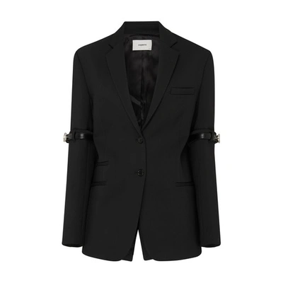 Shop Coperni Hybrid Oversozed Tailored Jacket In Black