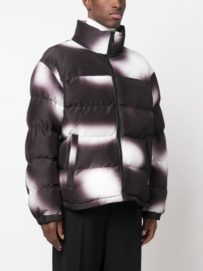 Shop Heron Preston Blurred Puffer Jacket In Schwarz