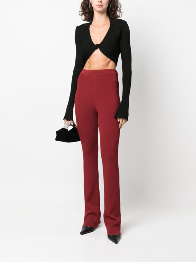 Patrizia Pepe Bootcut-hose In Red