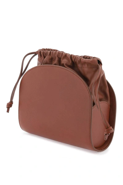Shop Apc A.p.c. Demi-lune Pouch Bag In Brown