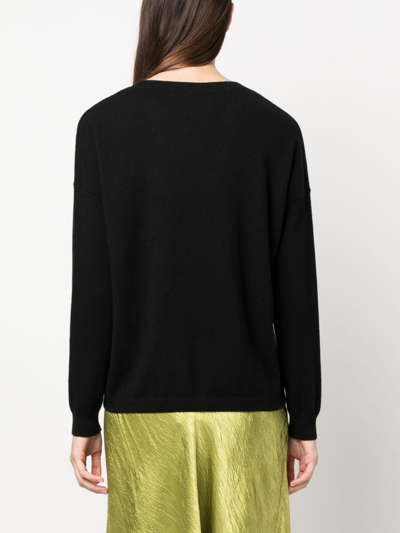 Lisa Yang 'dea Cashmere Crewneck Pul In Black