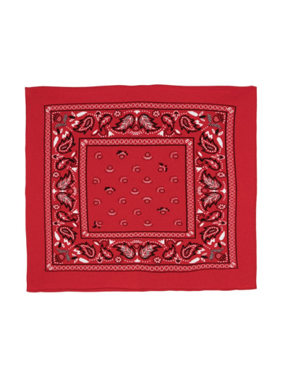 Shop Barrie Bandana-print Scarf In Red