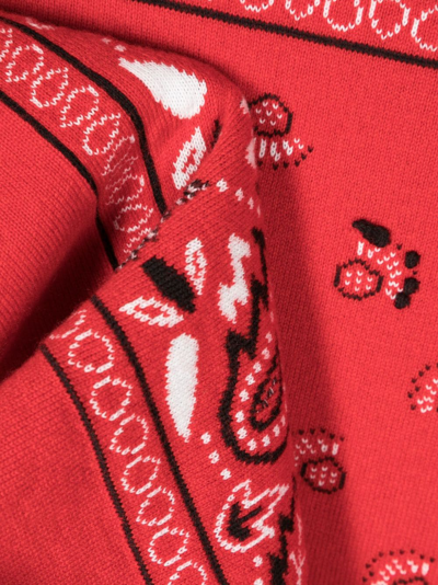 Barrie Bandana-print Scarf In Red