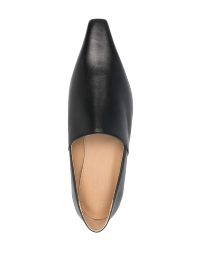 Shop By Malene Birger Minori Leather Loafers In Black
