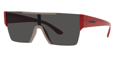 Shop Burberry Dark Grey Browline Mens Sunglasses Be4291 404787 38 In Dark / Grey