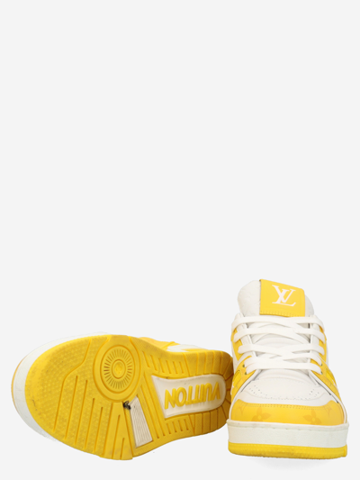 Louis Vuitton White Leather Sneakers - HypedEffect