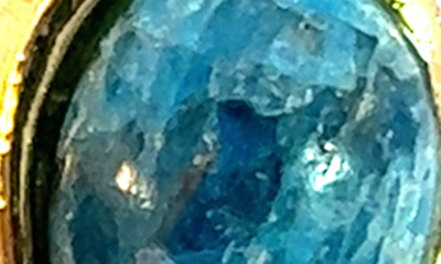 Shop Gas Bijoux Semiprecious Stone Stud Earrings In Blue