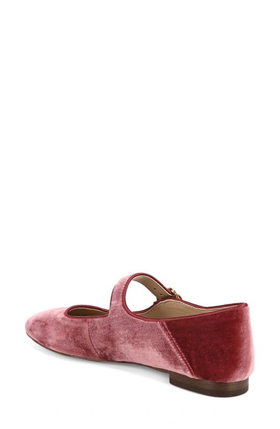 Shop Sam Edelman Michaela Mary Jane Flat In Raspberry Mauve