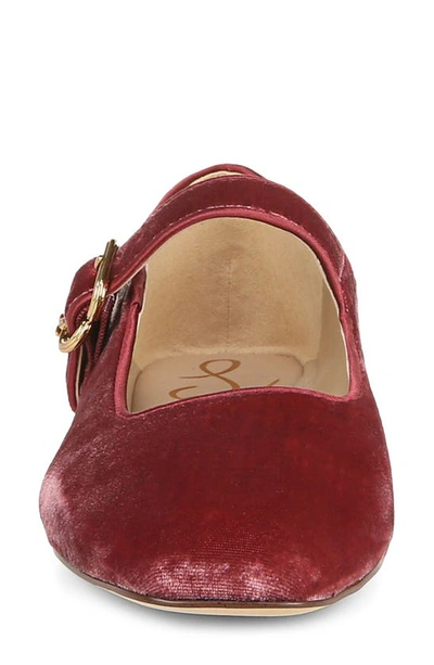 Shop Sam Edelman Michaela Mary Jane Flat In Raspberry Mauve