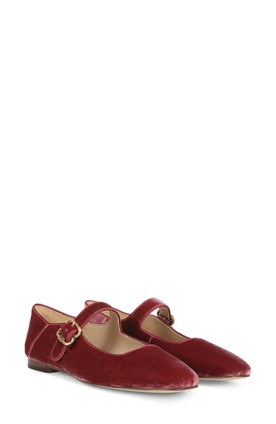 Shop Sam Edelman Michaela Mary Jane Flat In Raspberry Mauve