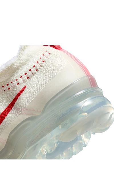 Shop Nike Air Vapormax 2023 Fk Sneaker In Sail/ Red/ Silver/ White