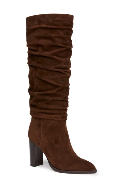 Shop Paige Shiloh Slouch Boot In Chocolate