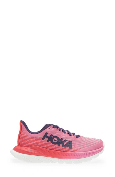 Shop Hoka Mach 5 Running Shoe In Raspberry / Strawberry