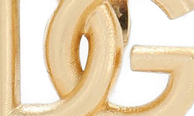 Shop Dolce & Gabbana Dolce&gabbana Dg Charm Drop Earrings In Gold