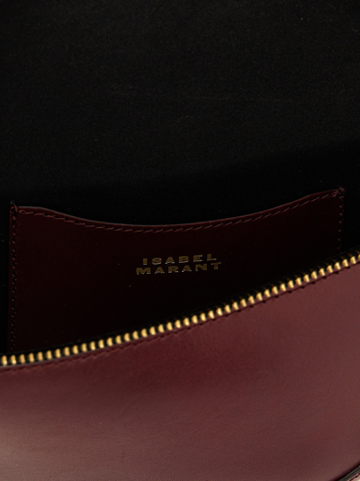 Shop Isabel Marant Skano Crossbody Bags Bordeaux